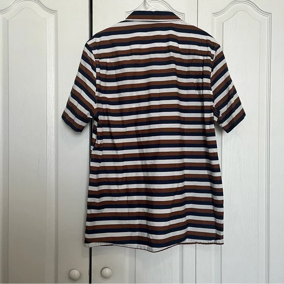 Murano Striped Shirt Casual Button Down Slim Fit (Box D) - Picture 5 of 5